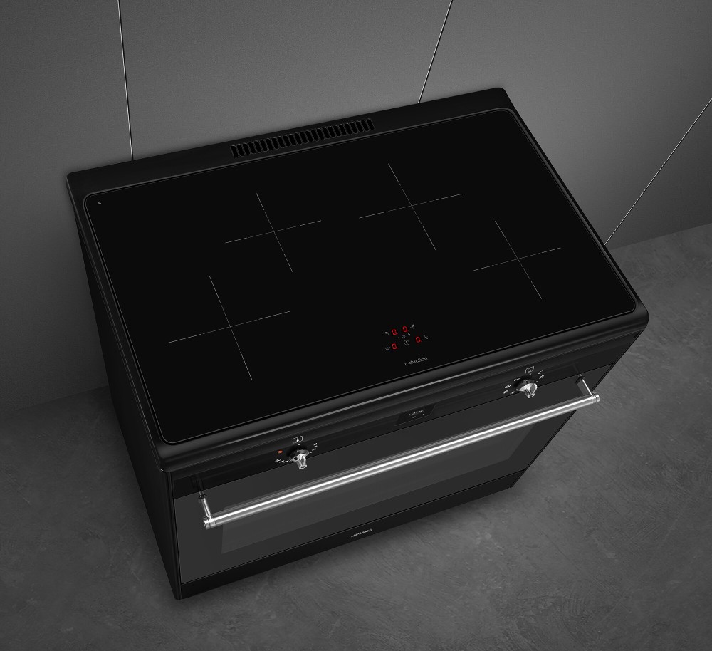 Smeg Fornuis inductie kookplaat CX 91 IMBL