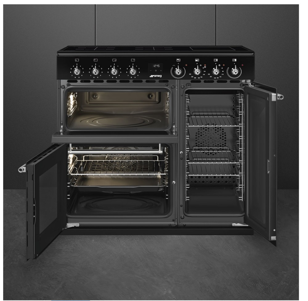 Smeg Fornuis inductie kookplaat CX 93 IMBL