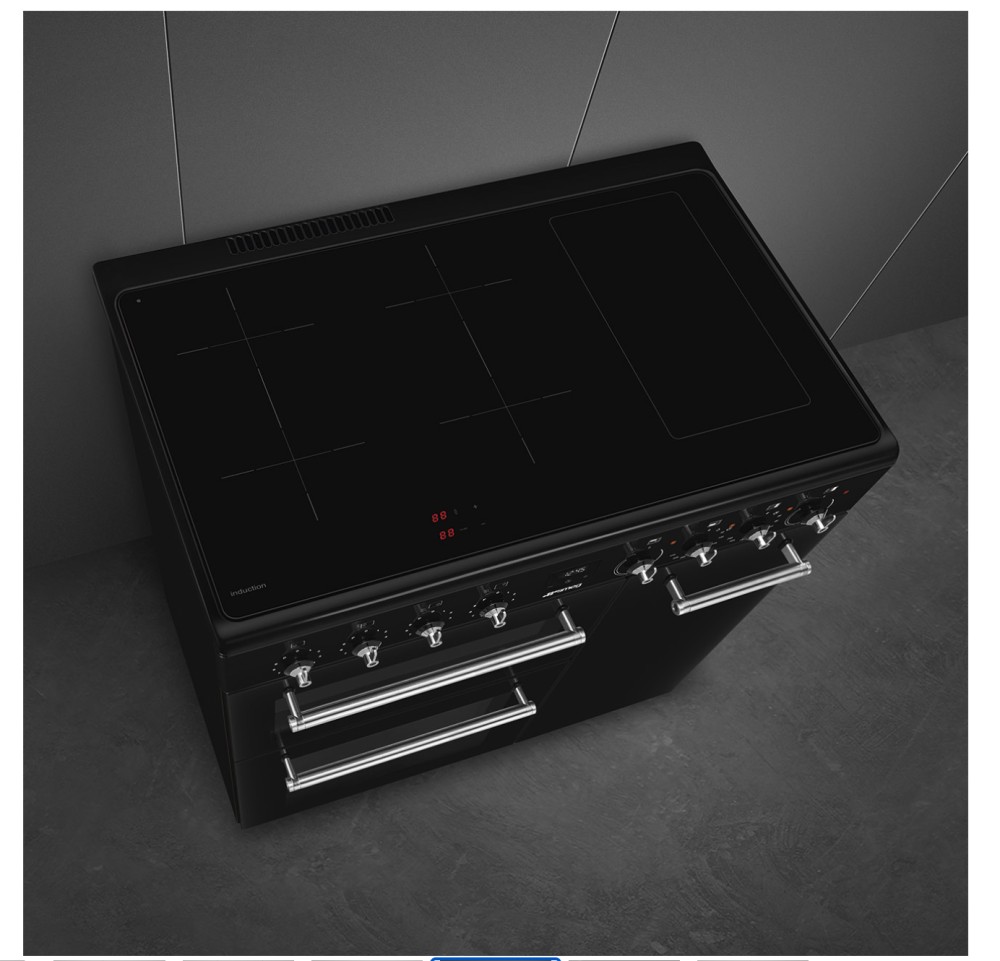 Smeg Fornuis inductie kookplaat CX 93 IMBL