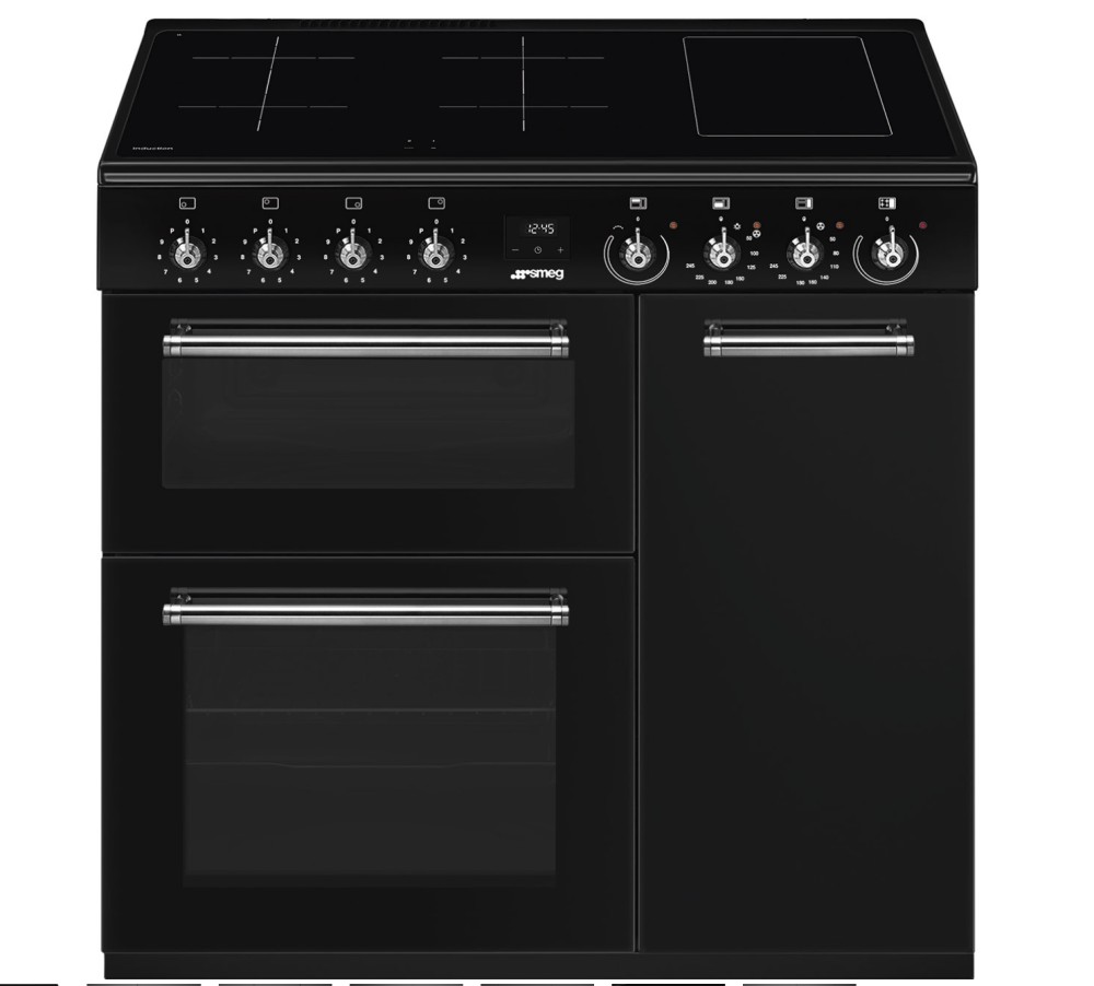 Smeg Fornuis inductie kookplaat CX 93 IMBL