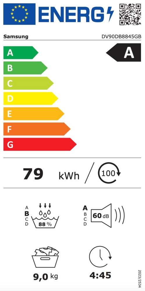 Samsung Droogkast DV 90DB8845GBU3 