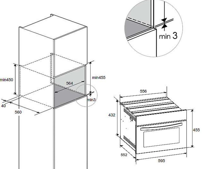 Exquisit Combi : oven + microgolf EBM 4542 BL 