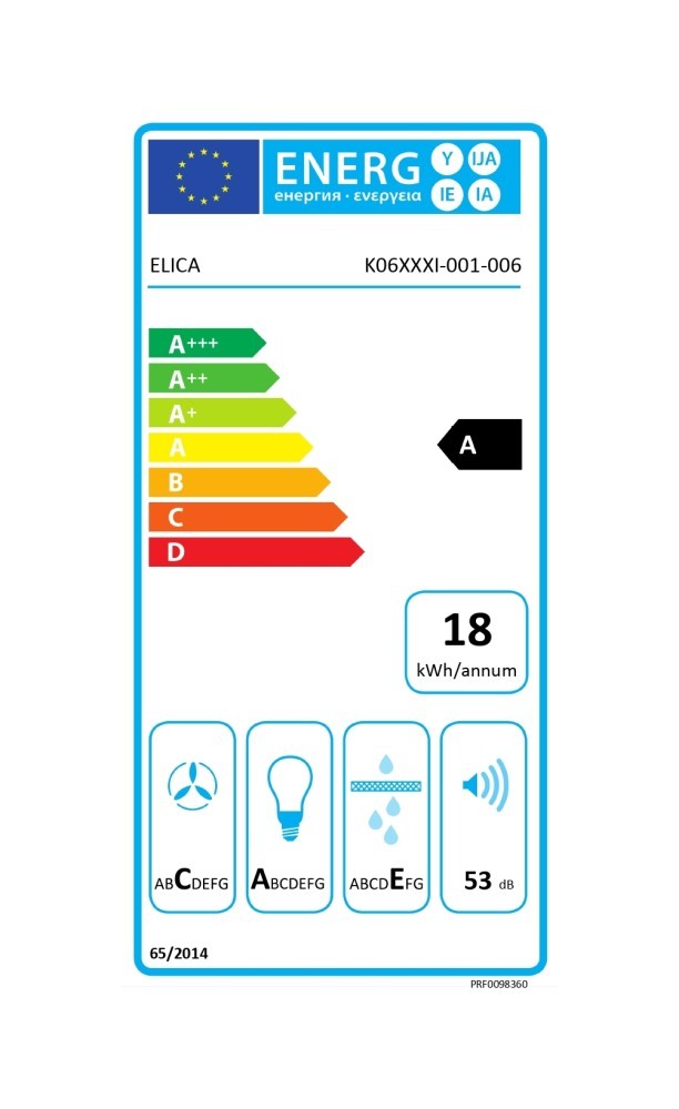 Elica Dampkap eiland PRF 0098360