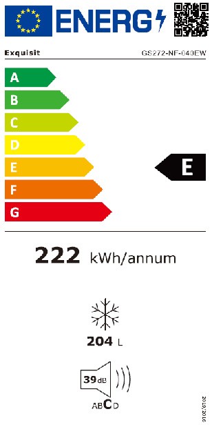 Exquisit Diepvries GS 272-NF-040 EW