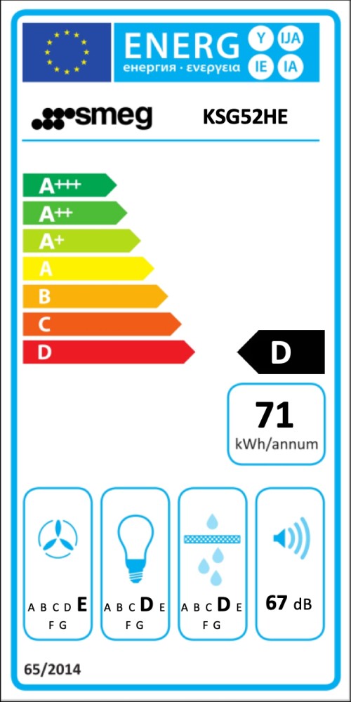 Smeg Dampkap inbouwgroep KSG 52 HE