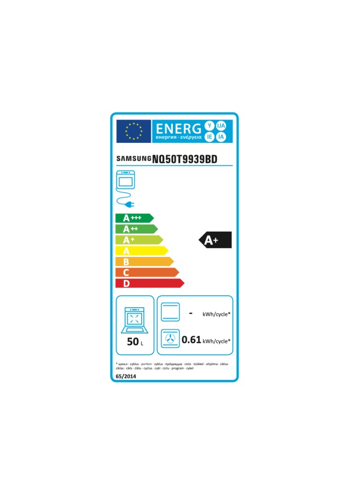 Samsung Combi : oven + stoom NQ 50T9939 BD 