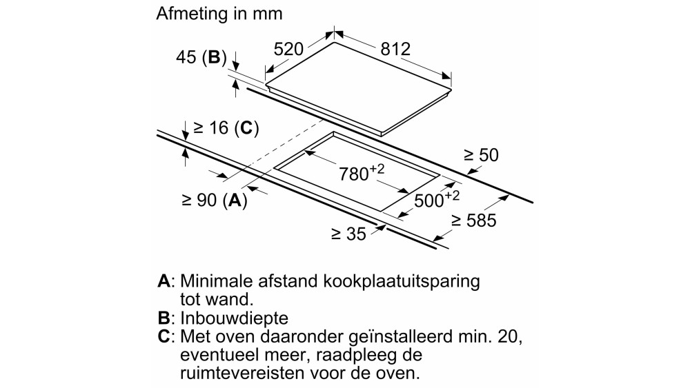 Siemens Kookplaat vitrokeramisch ET 875FCP1 D