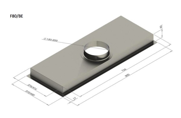 Venduro Dampkap zonder motor F80