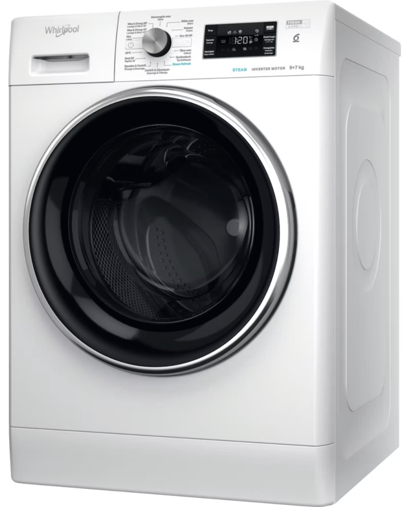 Whirlpool Was en droog combinatie FFWDB 976258 E BCV BE