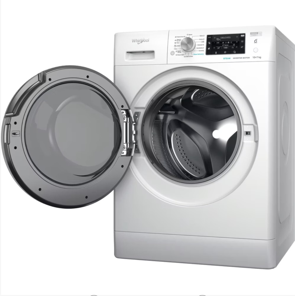 Whirlpool Was en droog combinatie FFWDD 1076258 SV EE