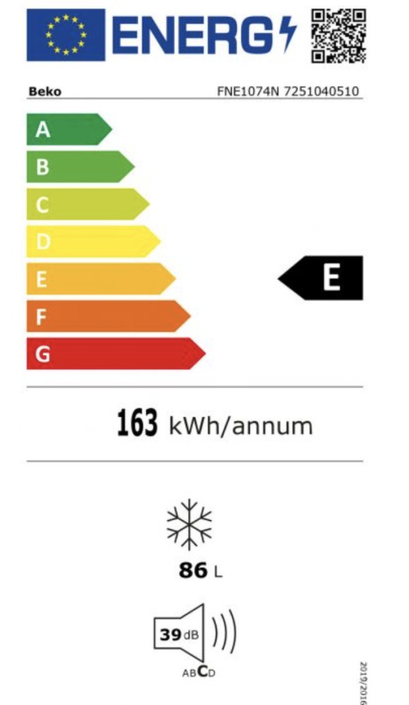 Beko Diepvries FNE 1074 N