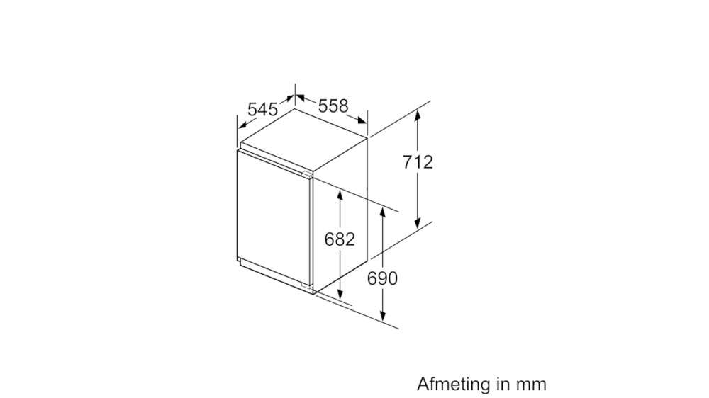 Siemens Diepvries inbouw  < 82 cm GI 11VAFE 0