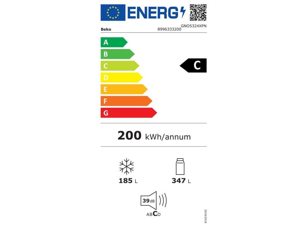 Beko Side/Side + 3 en 4 deurs GNO 5324 XPN