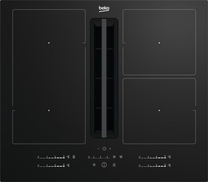 Beko Kookplaat met ingebouwde dampafzuiging HIXI 64700 UF