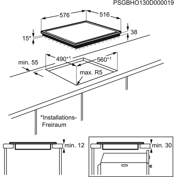 AEG Kookplaat vitrokeramisch HK 634060 XB