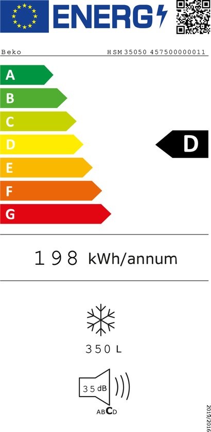 Beko Diepvrieskisten HSM 35050