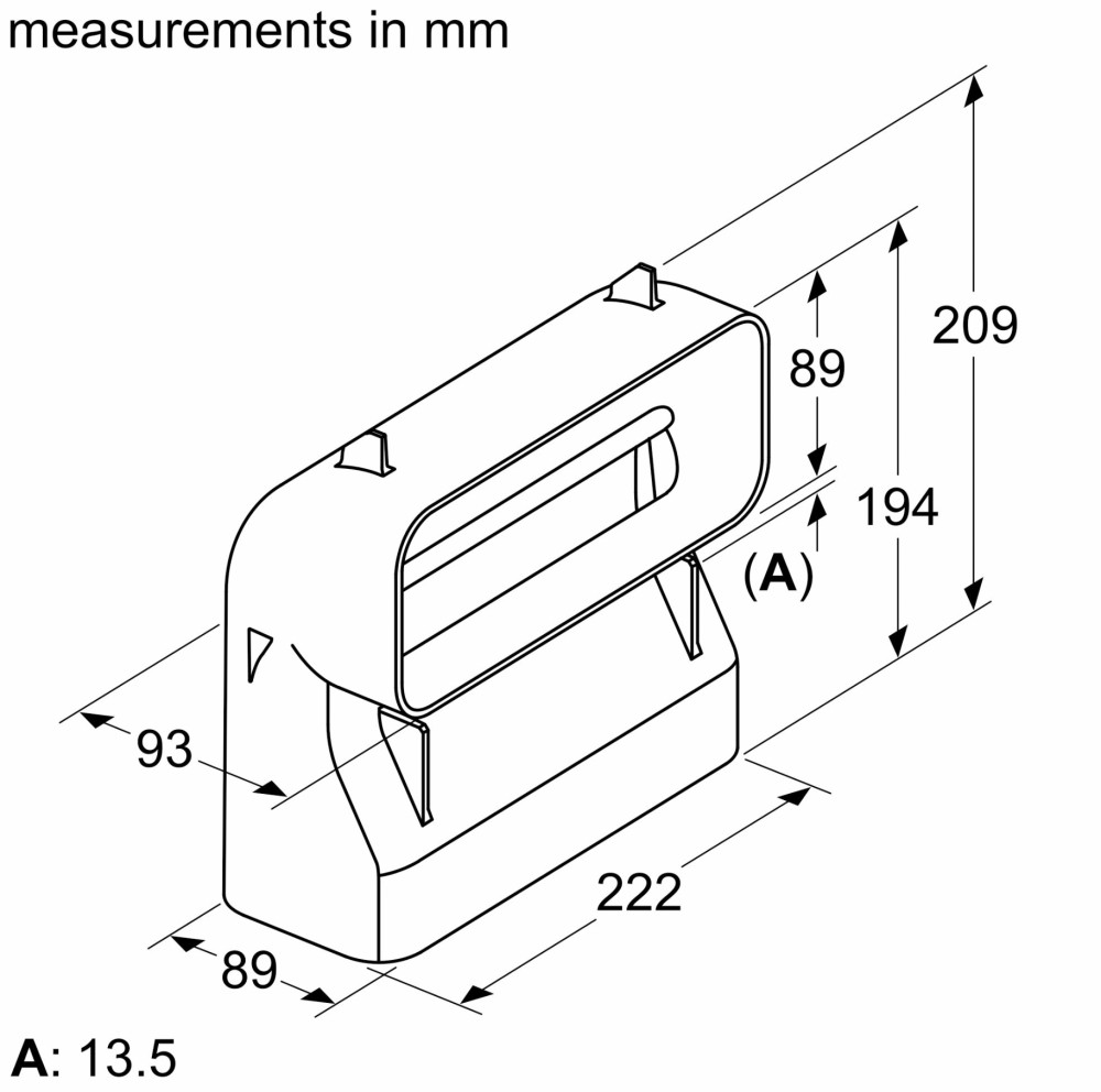 Siemens Dampkap toebehoren HZ 9VDSB 4