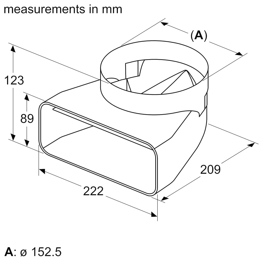 Siemens Dampkap toebehoren HZ 9VDSI 1