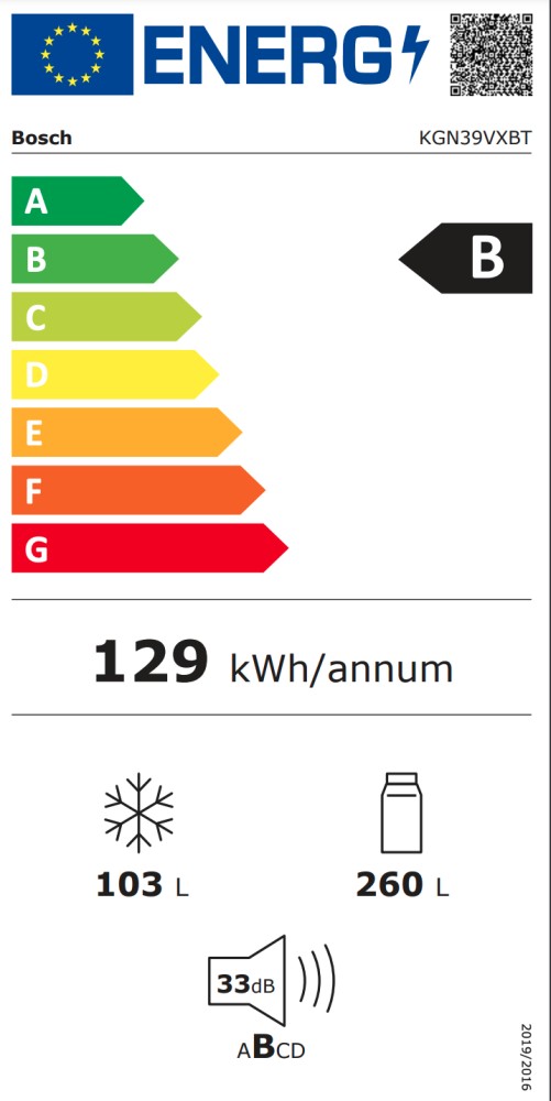 Bosch Koelvriescombinatie KGN 39 VXBT