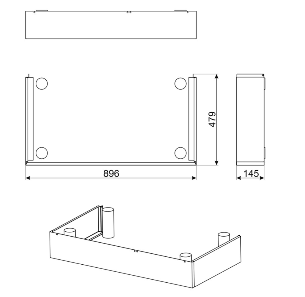 Smeg Fornuis toebehoren KITH 95CPF 9