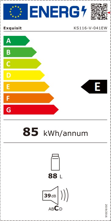 Exquisit Koelkast KS 116-V-041 EW