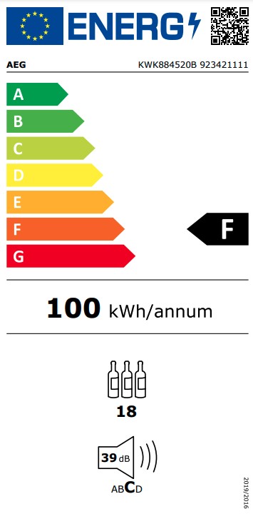 AEG Wijnkast inbouw KWK 884520 B