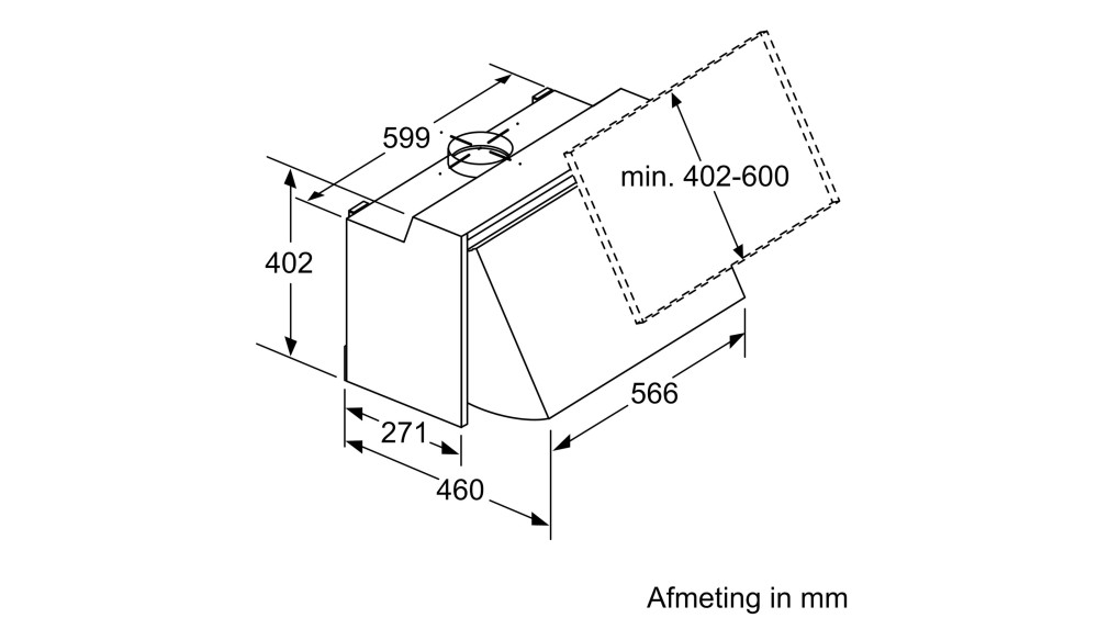 Siemens Dampkap uitklapbaar LE 66MAC 00