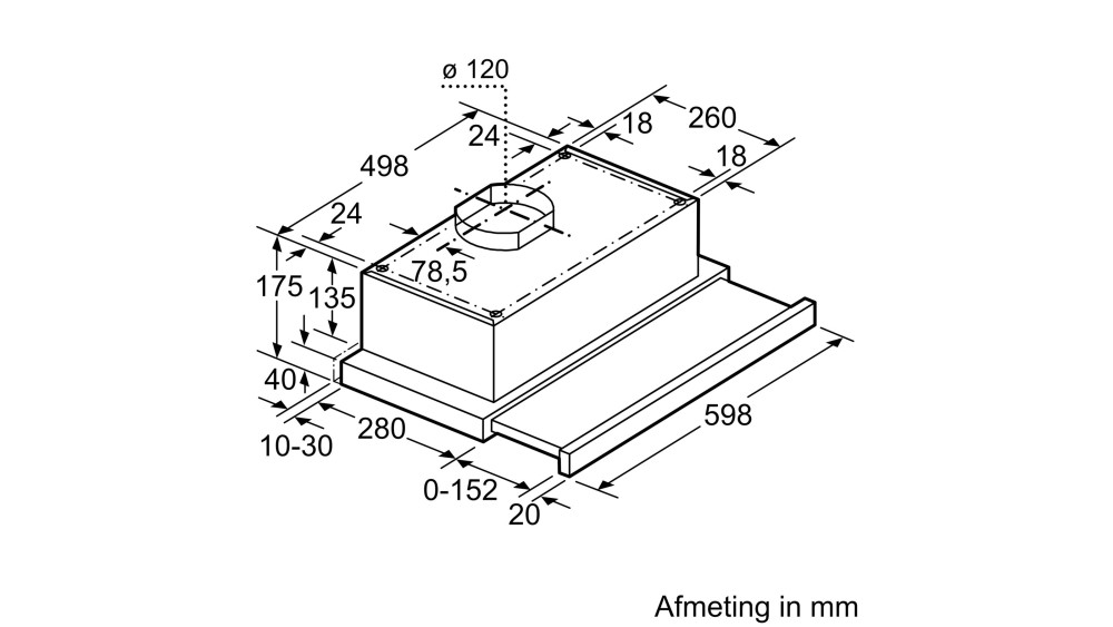 Siemens Dampkap zonder motor LI 60OA 521