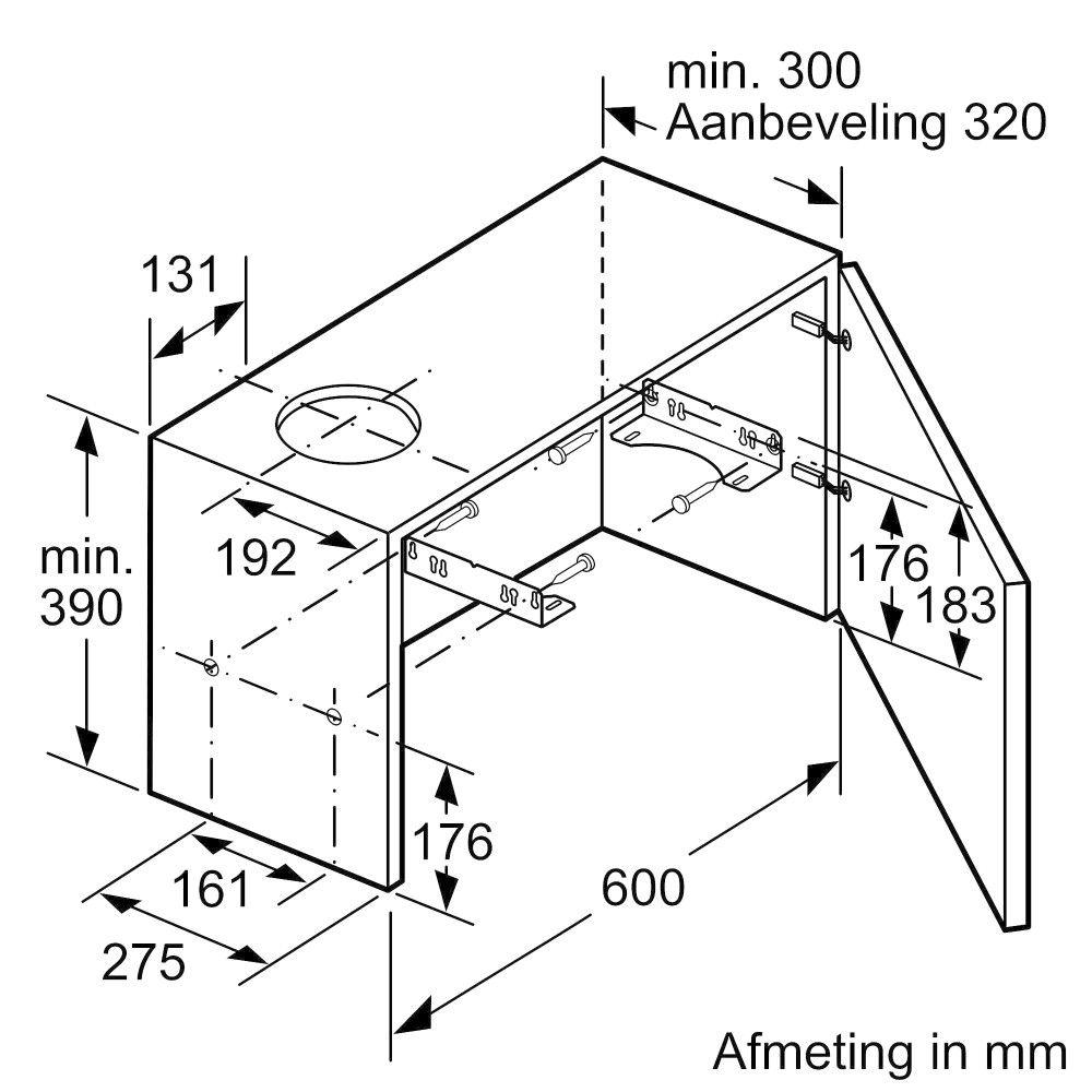 Siemens Dampkap telescopisch LI 63LA 526