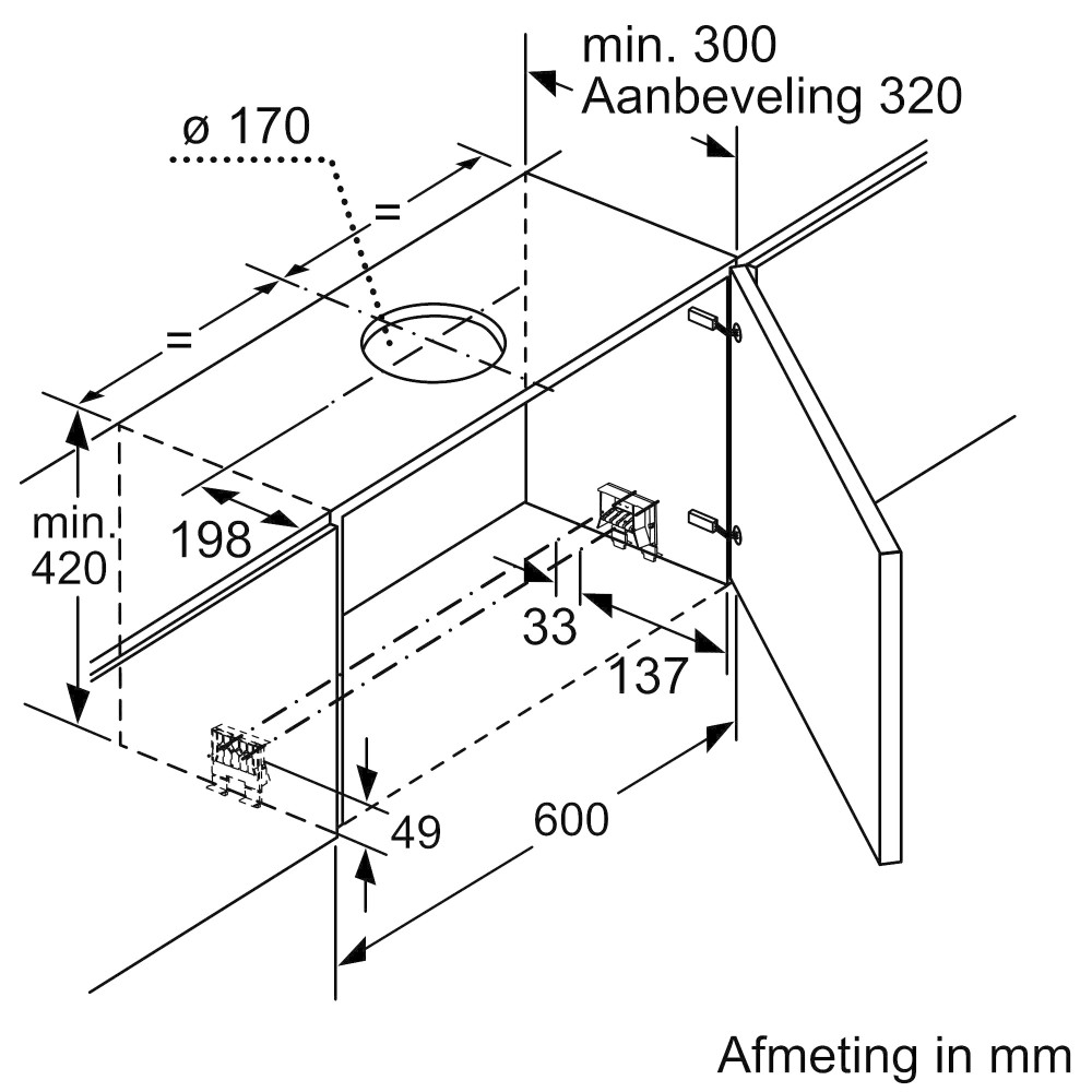 Siemens Dampkap telescopisch LI 67SA 531
