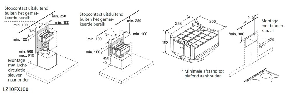 Siemens Dampkap toebehoren LZ 10FXJ 00