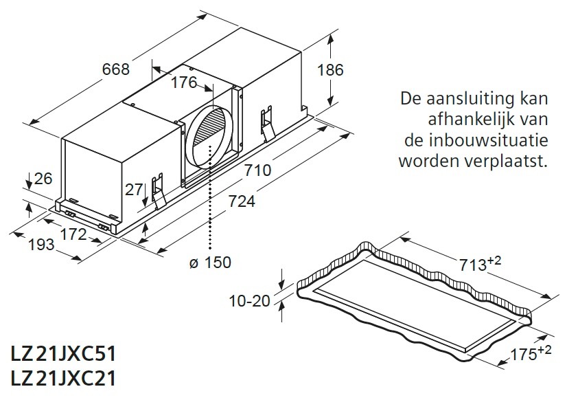 Siemens Dampkap toebehoren LZ 21JXC 51