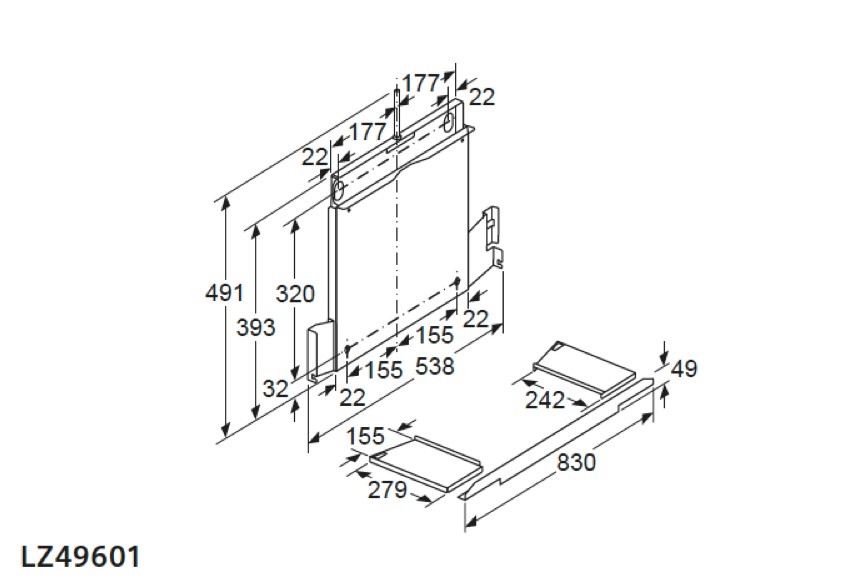 Siemens Dampkap toebehoren LZ 49601