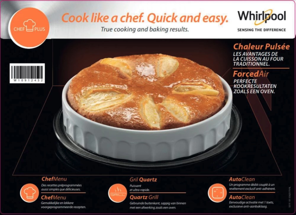 Whirlpool Microgolfoven vrijstaand MCP 347 SL