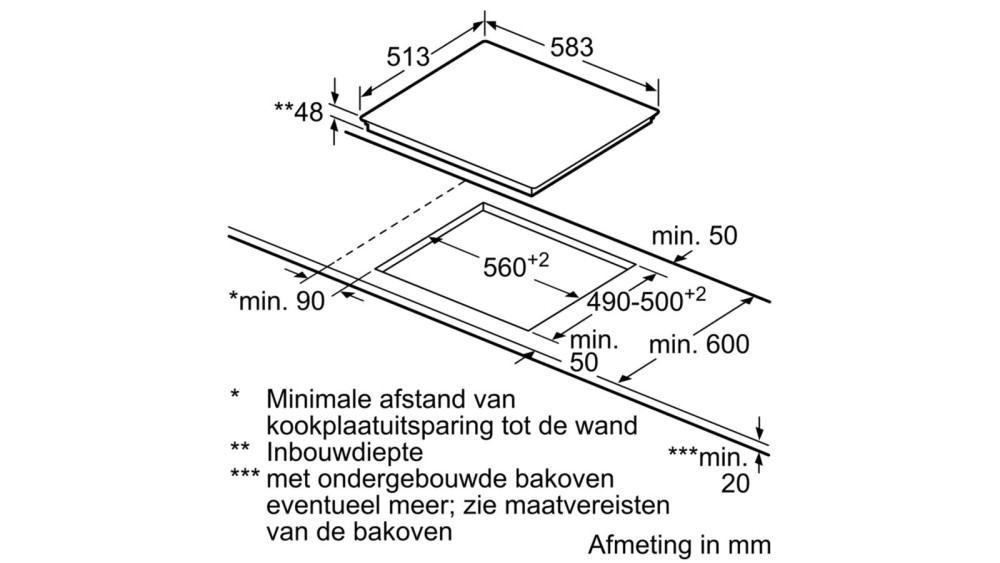 Bosch Kookplaat vitrokeramisch PKE 645BB2 E