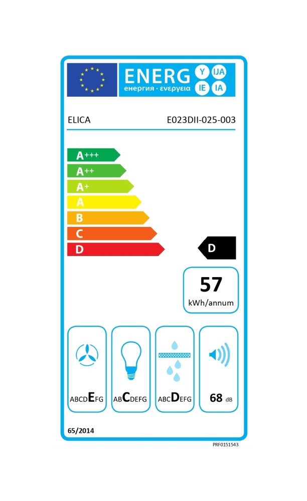 Elica Dampkap wand/schouw PRF 0151543 