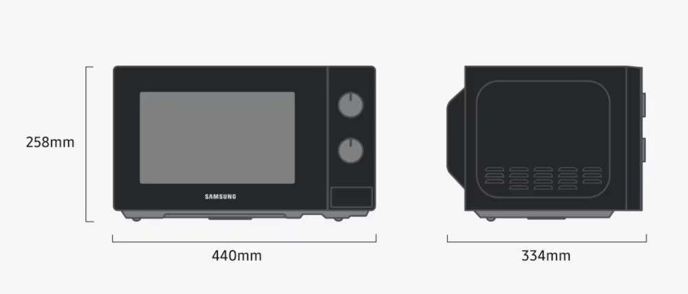 Samsung Microgolfoven vrijstaand MS 20A3010 AL