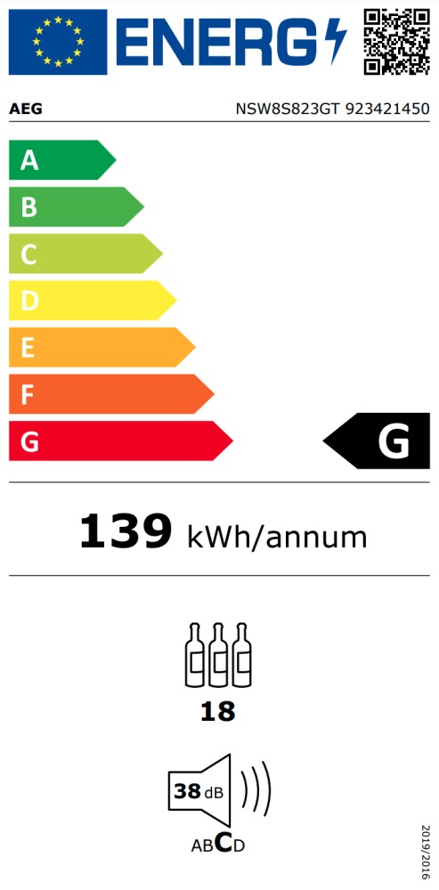 AEG Wijnkast inbouw NSW 8S823 GT