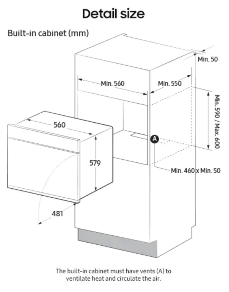 Samsung Multifunctie oven NV 7B4550 VAK
