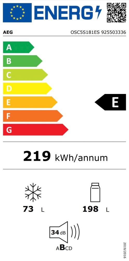 AEG Koelvriescombinaties inbouw OSC 5S181 ES