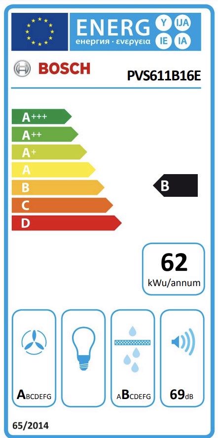 Bosch Kookplaat met ingebouwde dampafzuiging PVS 611B16 E