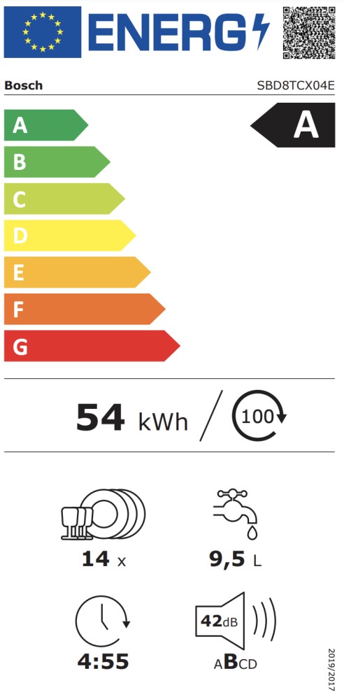 Bosch Vaatwasser volledig integreerbaar 60cm SBD 8TCX04 E