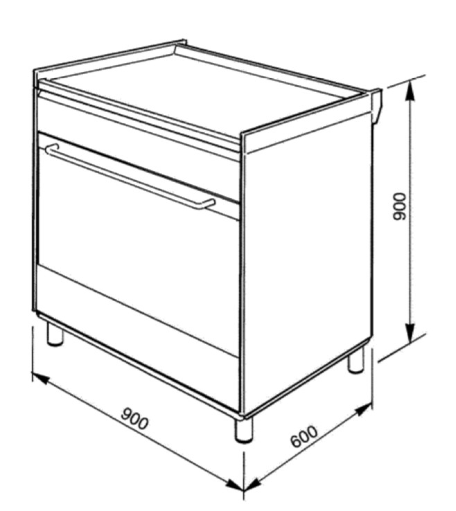 Smeg Fornuis inductie kookplaat SCD 90IMX9- 1