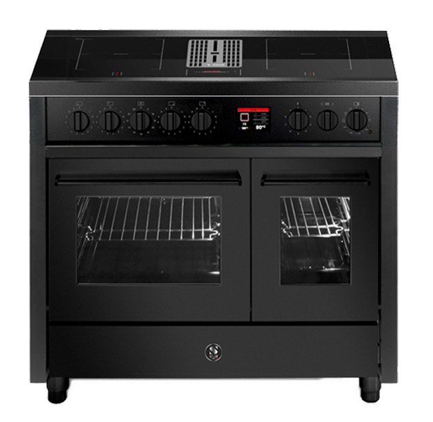 STEEL CUCINE Fornuis met afzuiging EQ 10FF-4 FIKW NF - Vooraanzicht
