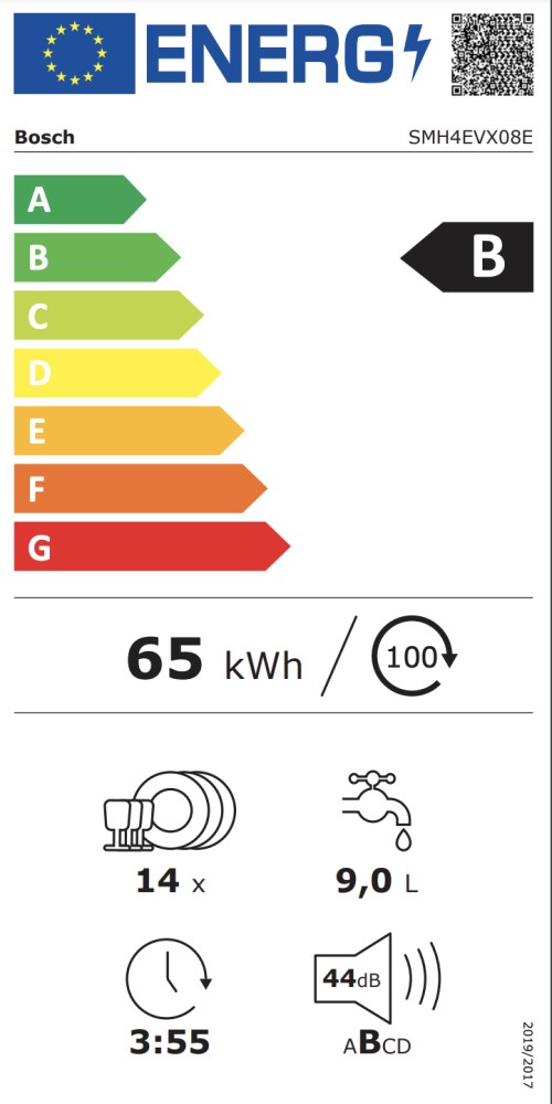 Bosch Vaatwasser volledig integreerbaar 60cm SMH 4EVX08 E