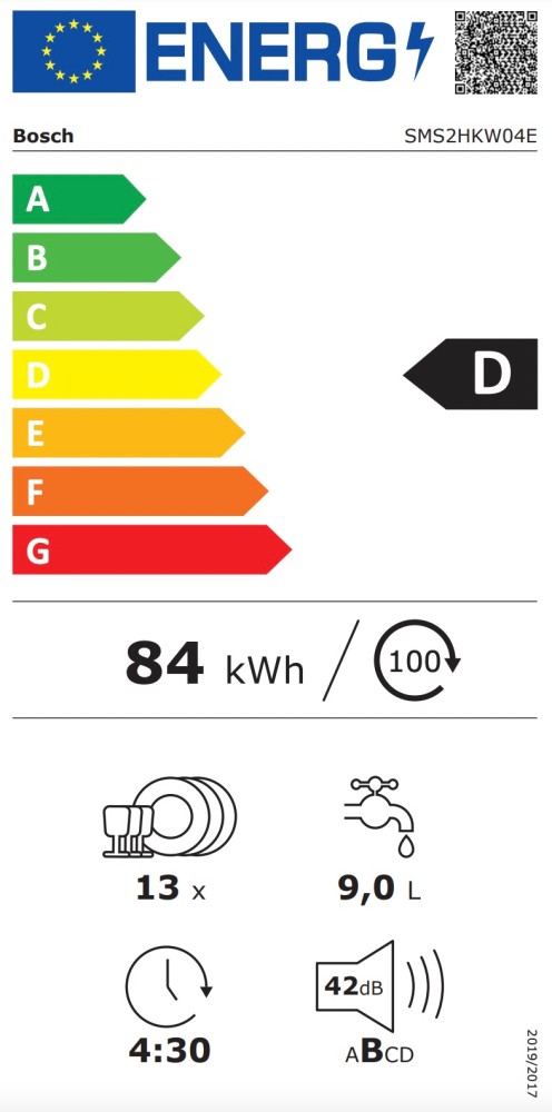 Bosch Vaatwassers Vrijstaand SMS 2HKW04 E