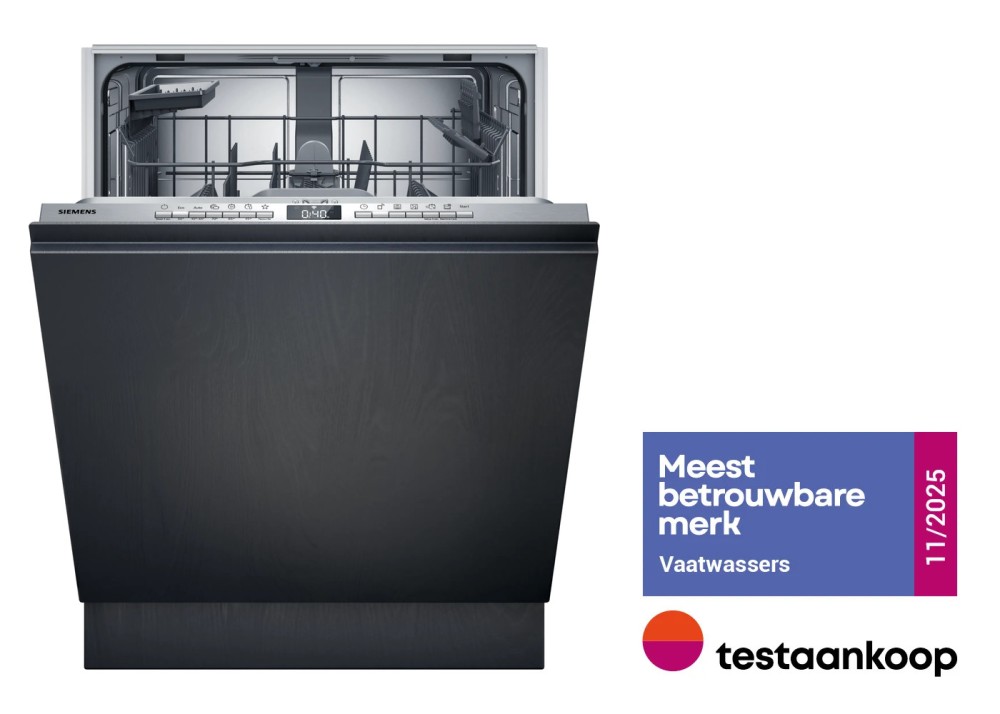 Siemens Vaatwasser volledig integreerbaar 60cm SN 63EX04 TE