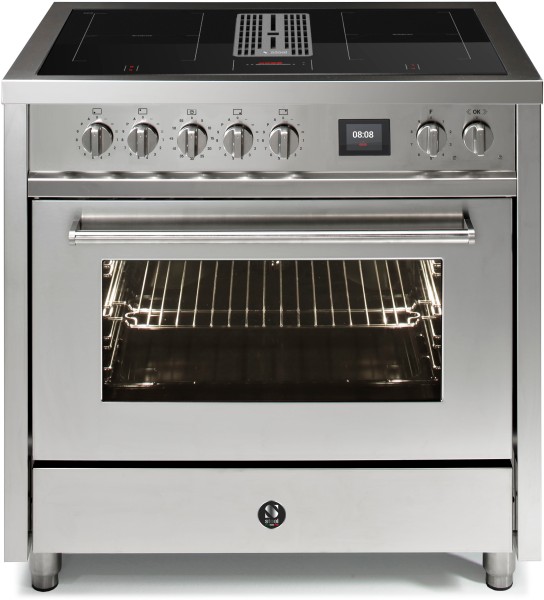 STEEL CUCINE Fornuis met afzuiging EQ 9F-4 FIKW