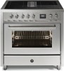 STEEL CUCINE Fornuis met afzuiging EQ 9F-4 FIKW - Vooraanzicht