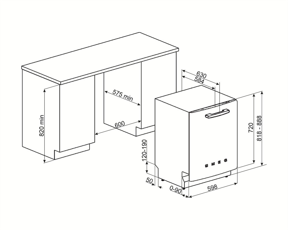Smeg Vaatwassers onderbouw STFABBL 3